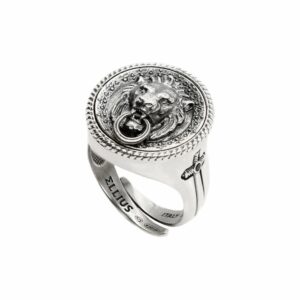 Anello Leone Argento Uomo