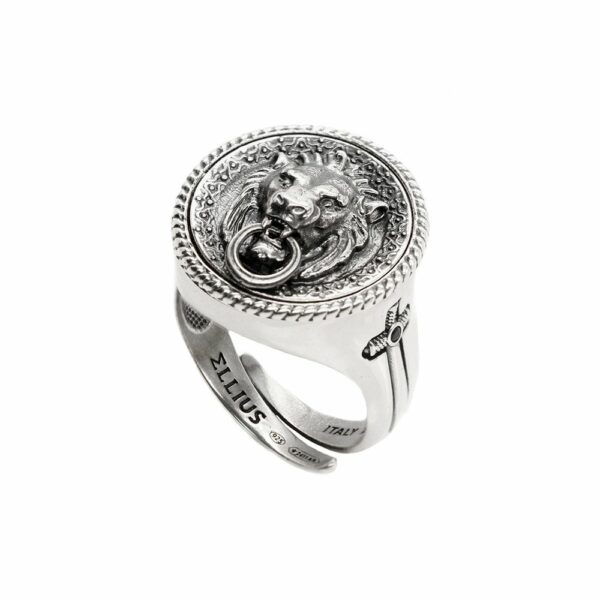 Anello Leone Argento Uomo