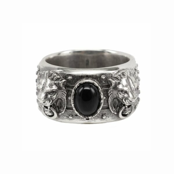 Anello Porta Romana Due Leoni