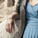 Indossato Anello Colonna Donna