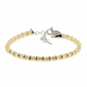 Bracciale Colonne Dorato Uomo