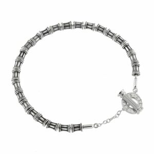 Bracciale Colonna T-bar Donna Argento Invecchiato