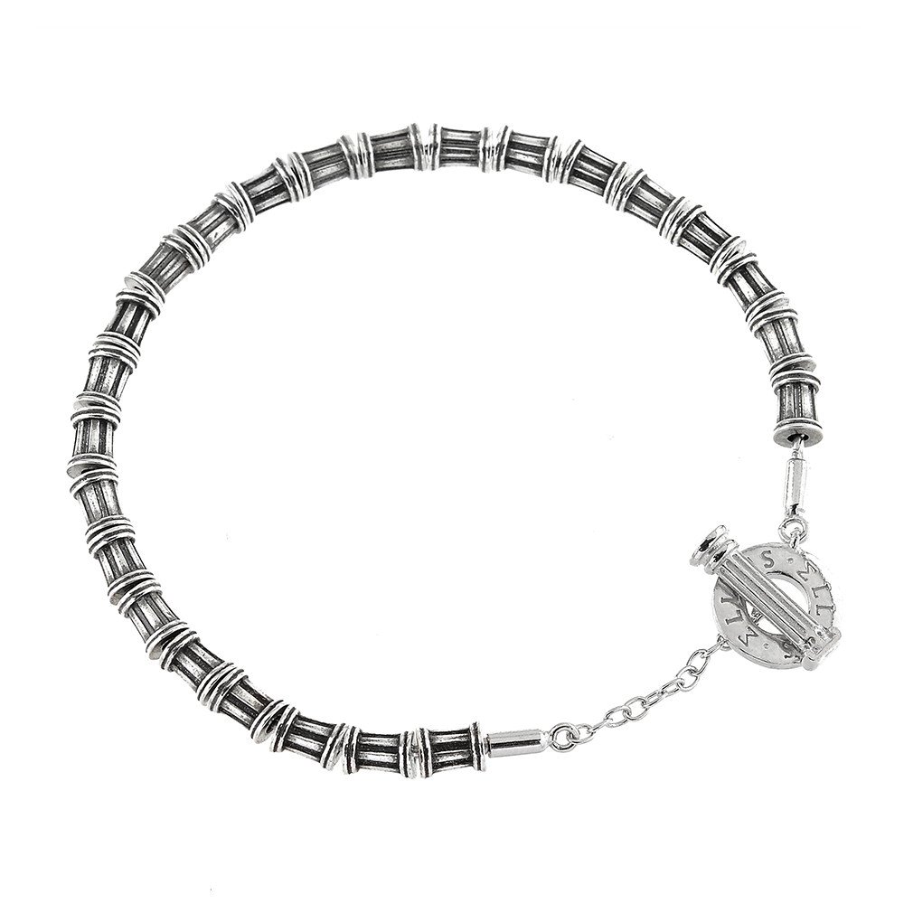Female Column T-Bar in Aged Silver