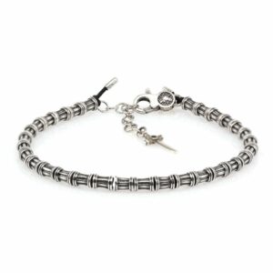Bracciale Colonne Argento Invecchiato