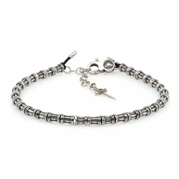 Bracciale Colonne Argento Invecchiato