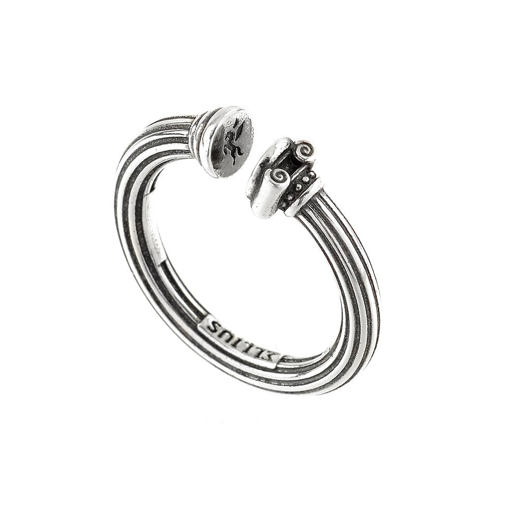 Anello Colonna Argento Uomo