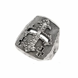 Anello con elmo di Cavaliere Medievale