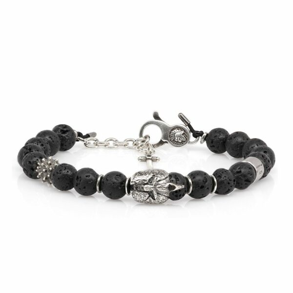 Lava Stone Roman Gladiator Bracelet