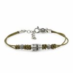 Bracciale Elmo Giostratore Cordino Verde Militare