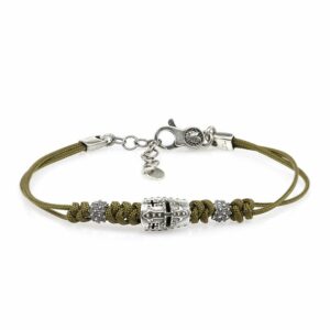 Knight Helmet Bracelet Green Lanyard
