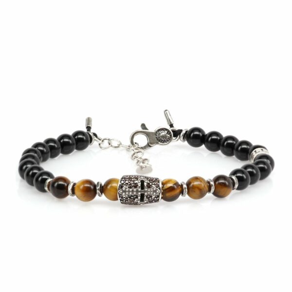 Bracciale Cavaliere Occhio di Tigre