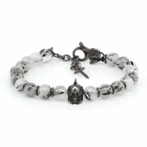 Bracciale Elmo Giostratore Pietre Quarzo
