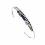 Golden Lance Bracelet Blue Stones