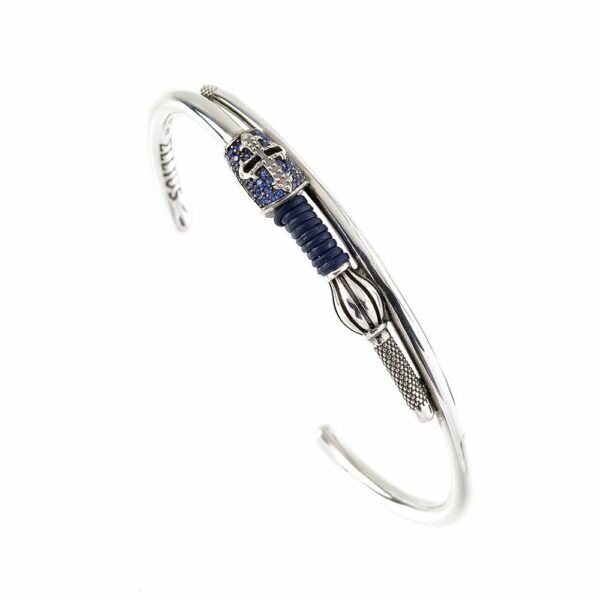 Bracciale Lancia D'oro Pietre Blu
