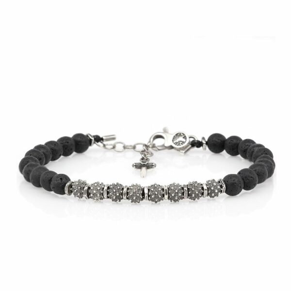Bracciale Globo Terrestre Lavastone