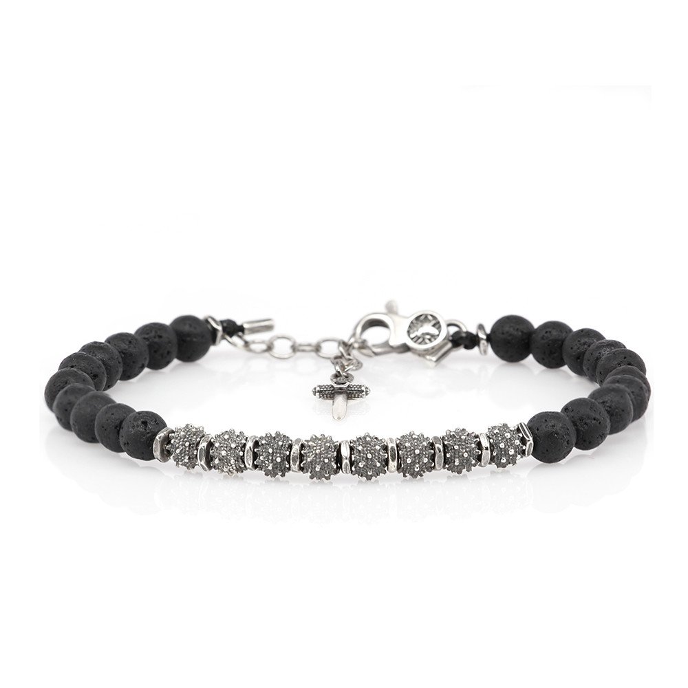 Bracciale Globo Terrestre Lavastone