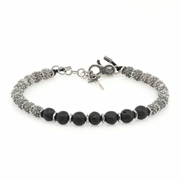 Bracciale Globo Terrestre Argento