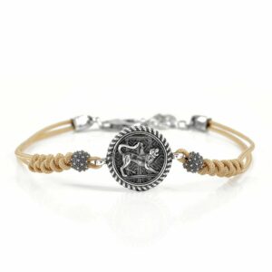 Bracciale Donna Chimera Argento Cordino Avana
