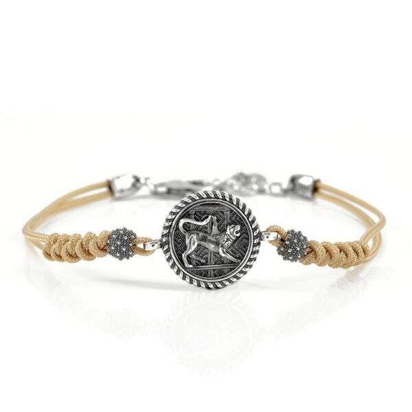 Bracciale Donna Chimera Argento Cordino Avana