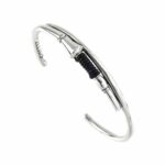 Bracciale Lancia Da Giostra Pelle Nera