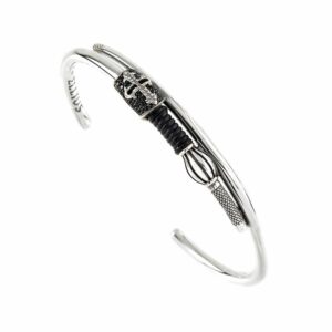 Bracciale Lancia D'oro Pietre Nere