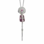 Golden Lance Necklace Stones Ruby