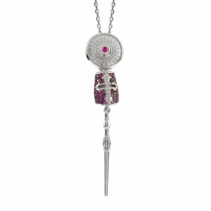 Collana Lancia d'Oro Pietre Ruby