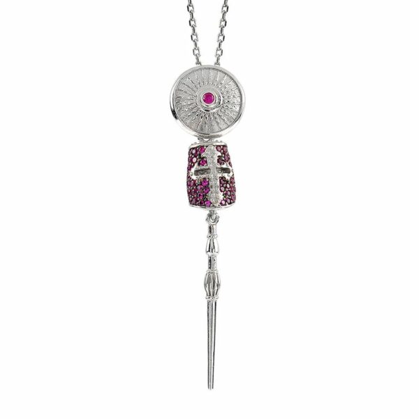 Collana Lancia d'Oro Pietre Ruby