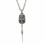 Necklace Knight Stones Black