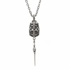 Collana Elmo Giostratore Lancia Pietre Black