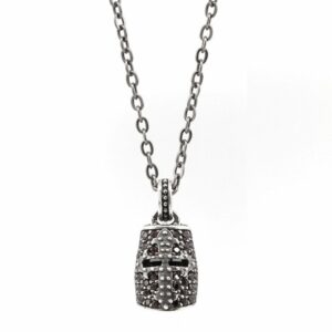 Collana Elmo Giostratore Pietre Brown