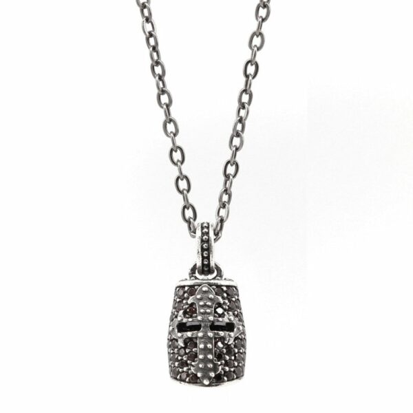 Collana Elmo Giostratore Pietre Brown