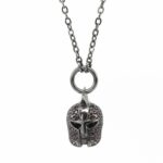 Collana Elmo Gladiatore Pietre Brown