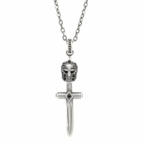 Collana Armatura Gladiatore Pietre Nere