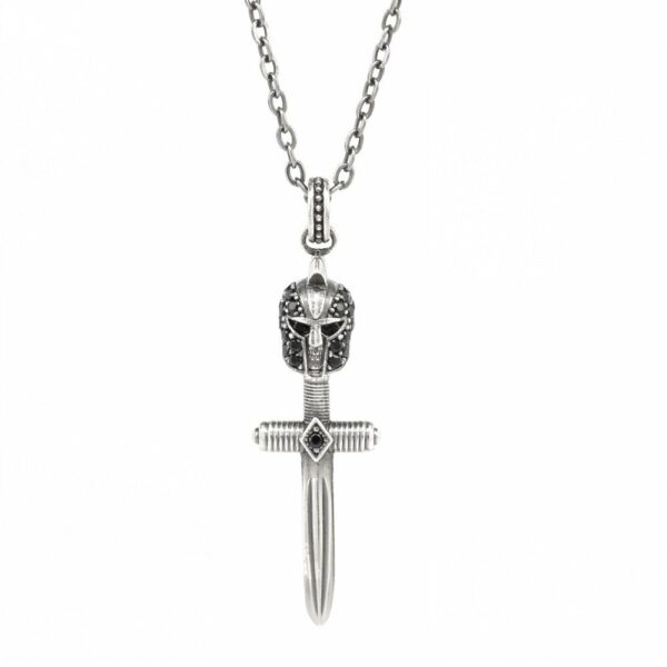 Collana Armatura Gladiatore Pietre Nere