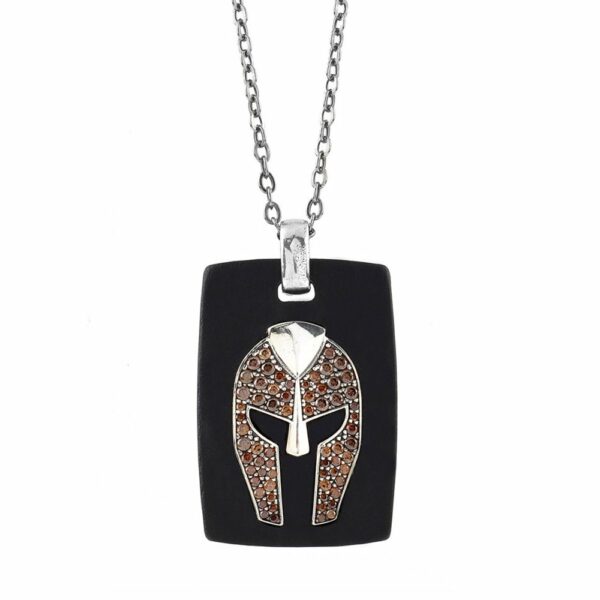 Collana Gladiatore Pietre Brown