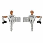 Moor of the Joust Earrings in Rhodium