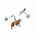 Moor and Knight Earrings Back