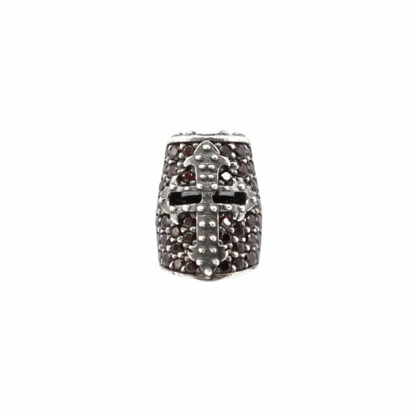 Orecchini Elmo Cavaliere Argento Uomo Brown