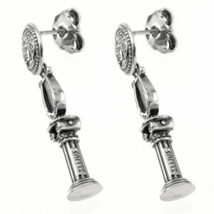 Symmetrical Lyre Earrings Back