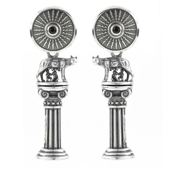 Symmetrical Roma Caput Mundi Earrings