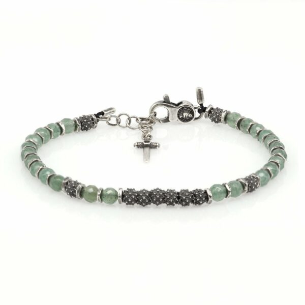 Bracciale Stella Mattino Argento Pietra Avventurina