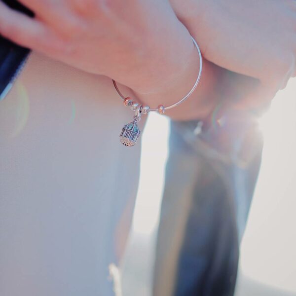 Indossato Bracciale Cupola Como Gioiello