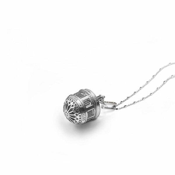 Dome of St.Maria of Suffragio in Aquila Rose Window Necklace