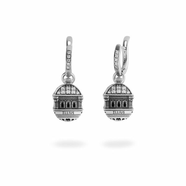 Dome of Tempio Maggiore in Roma Earrings