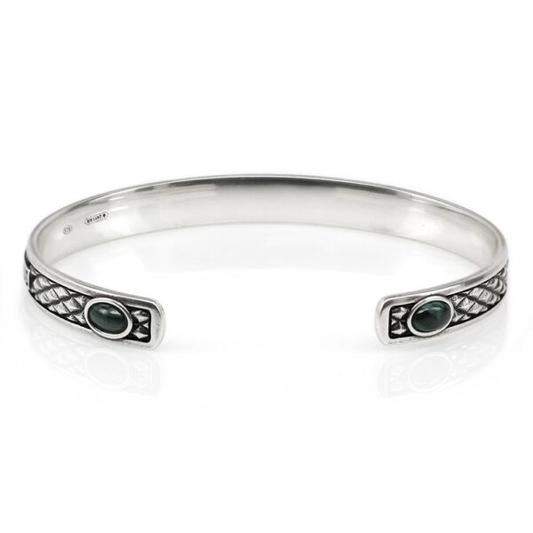 Bracciale Rigido Argento Serpente Minimal