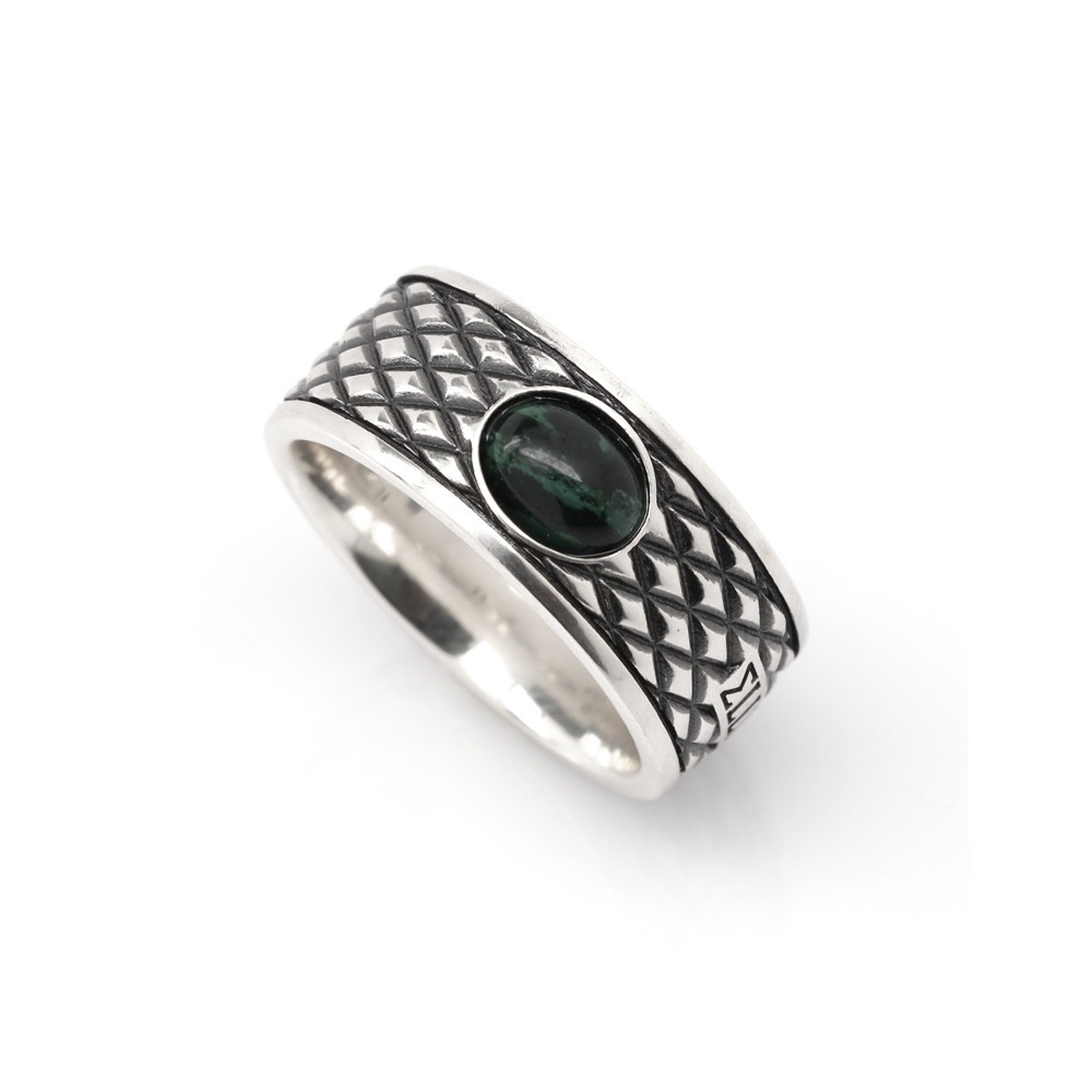 Anello Serpente Argento Invecchiato