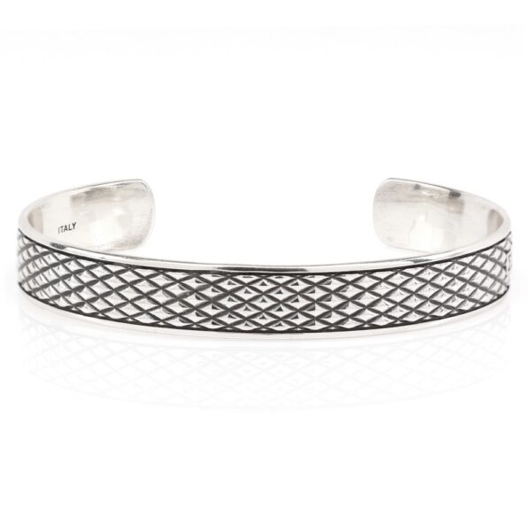 Bracciale Rigido Argento Serpente Retro