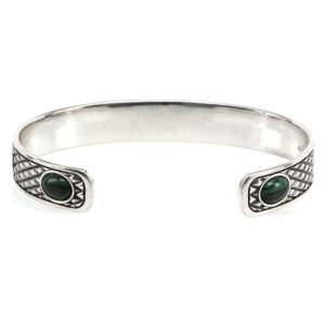 Bracciale Rigido Argento Serpente Uomo