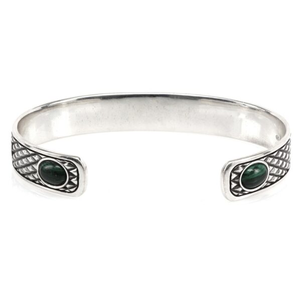 Bracciale Rigido Argento Serpente Uomo